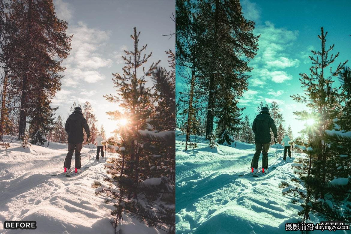 冷色调冬季冰雪风光LR预设 Snow Winter Lightroom Presets