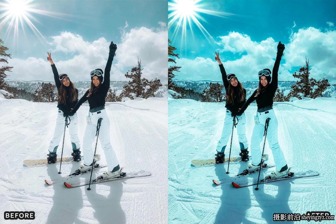 冷色调冬季冰雪风光LR预设 Snow Winter Lightroom Presets