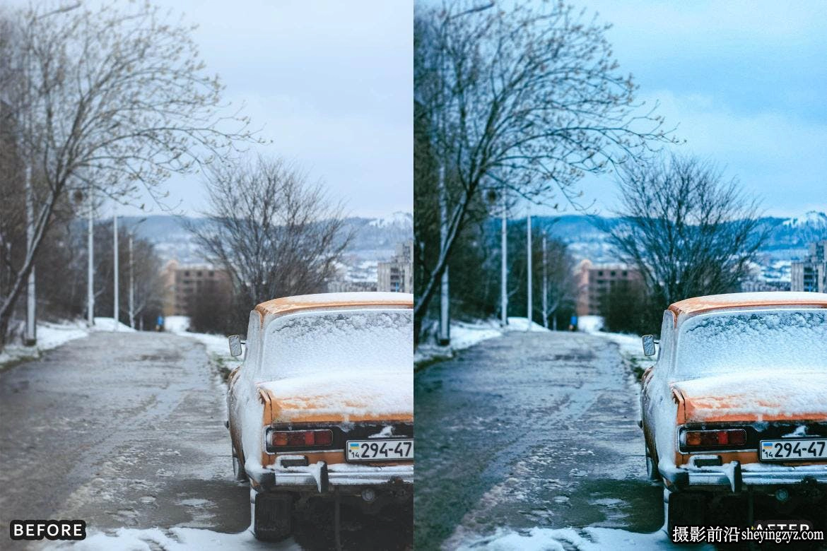 冷色调冬季冰雪风光LR预设 Snow Winter Lightroom Presets