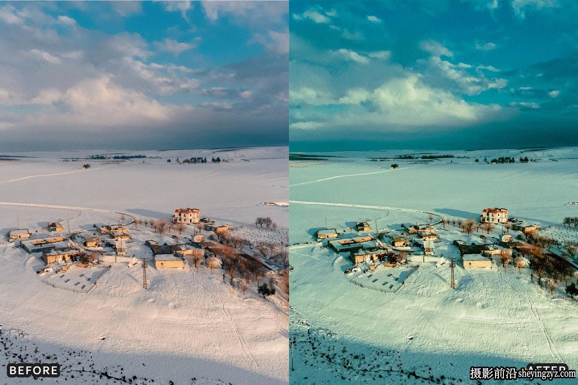 冷色调冬季冰雪风光LR预设 Snow Winter Lightroom Presets