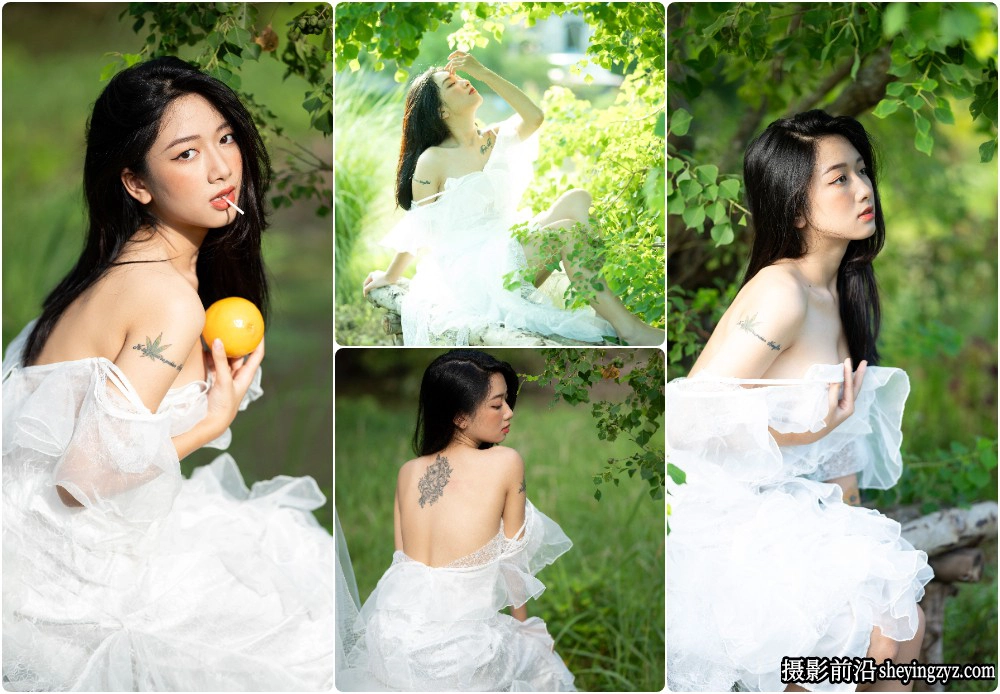 户外清新美女写真人像摄影RAW原图练习素材13张