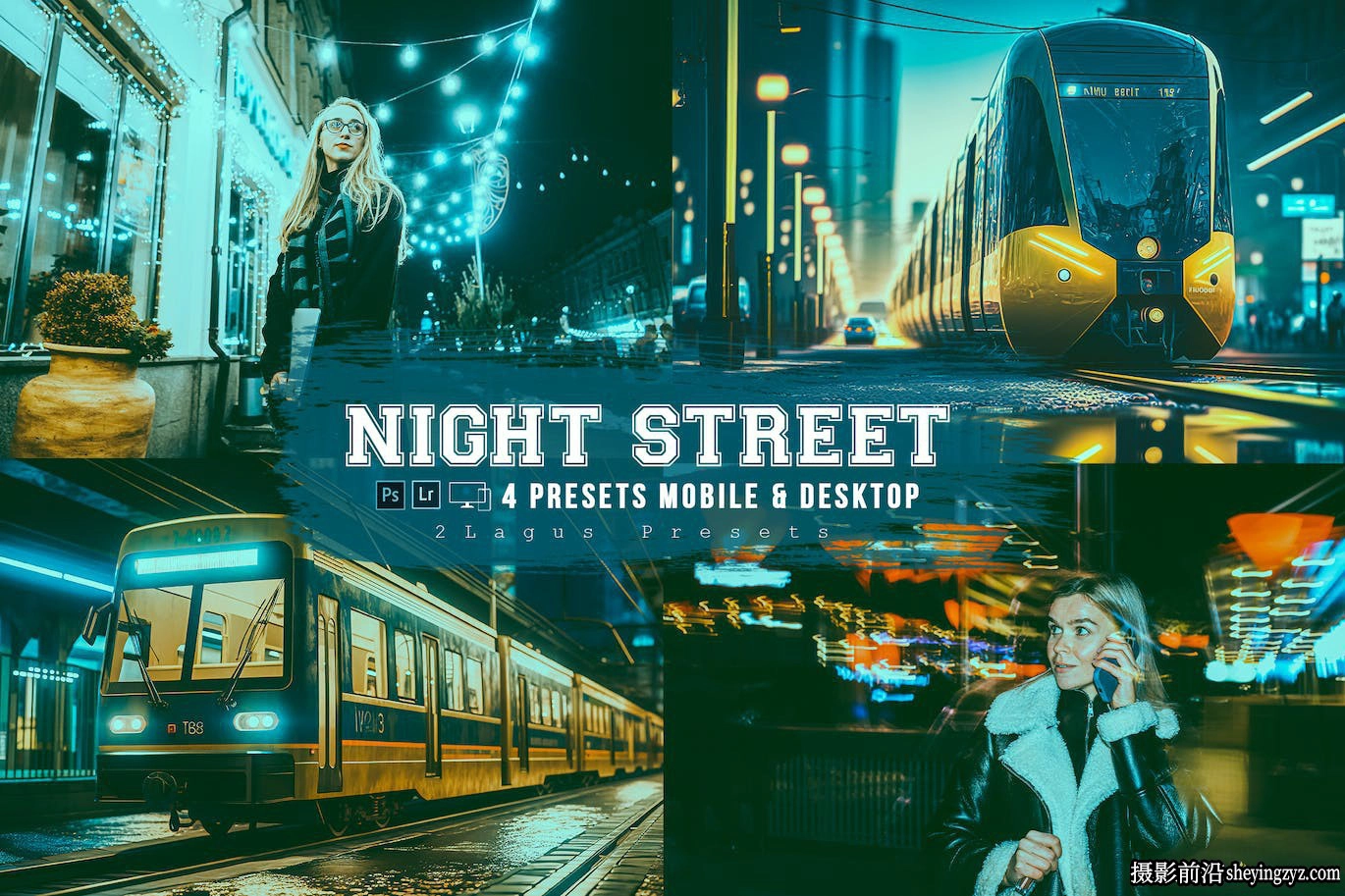 城市街拍夜景电影风格Lightroom预设 Night Street 4 Lightroom Presets