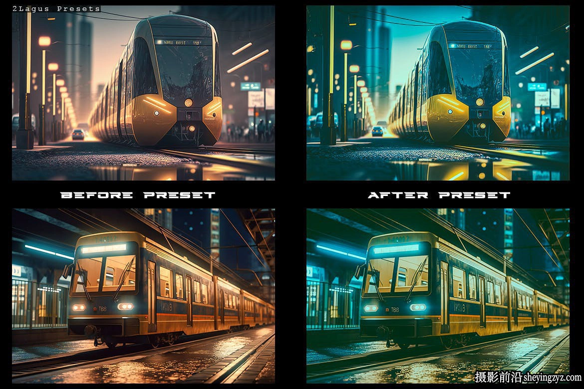 城市街拍夜景电影风格Lightroom预设 Night Street 4 Lightroom Presets