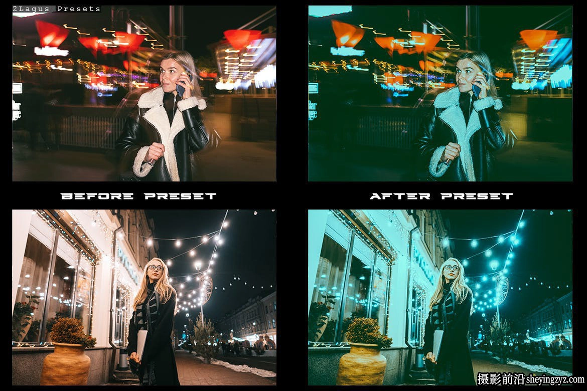 城市街拍夜景电影风格Lightroom预设 Night Street 4 Lightroom Presets