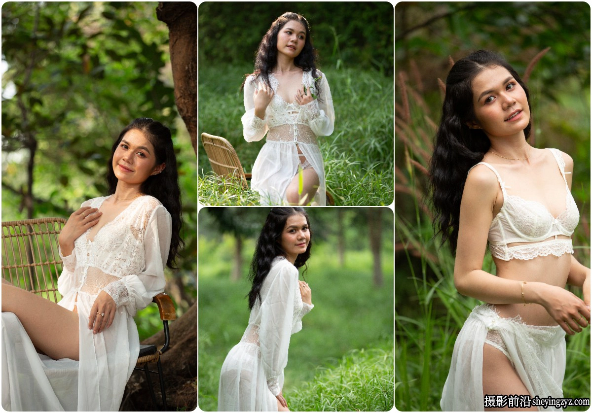 森系美女写真人像摄影未修RAW原图练习素材10张