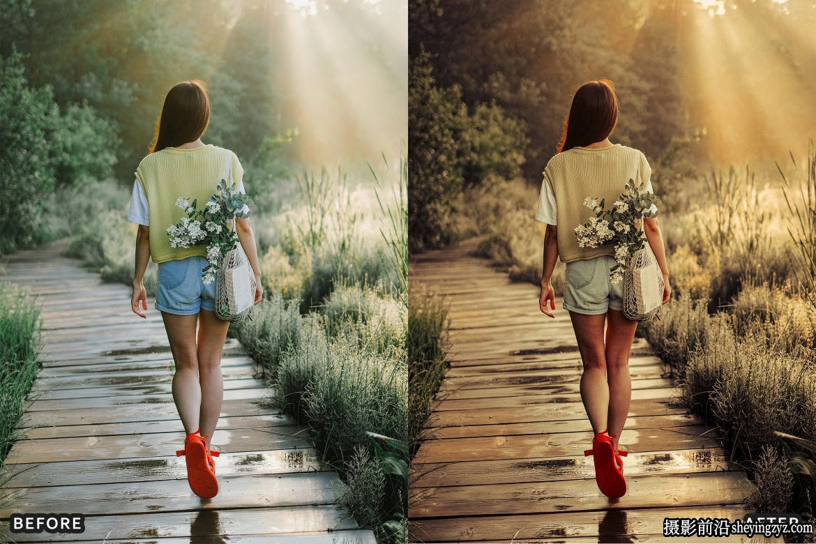 免费波西米亚风格暖色调人像LR预设 Bohemian Look Instagram Presets
