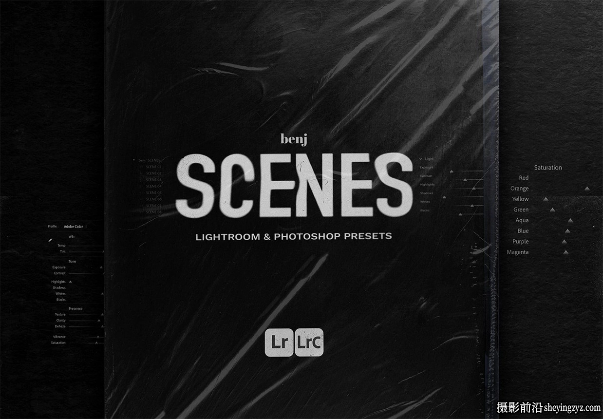 摄影师 Benj Villena 最佳8套街头摄影电影场景lr预设–SCENES Preset