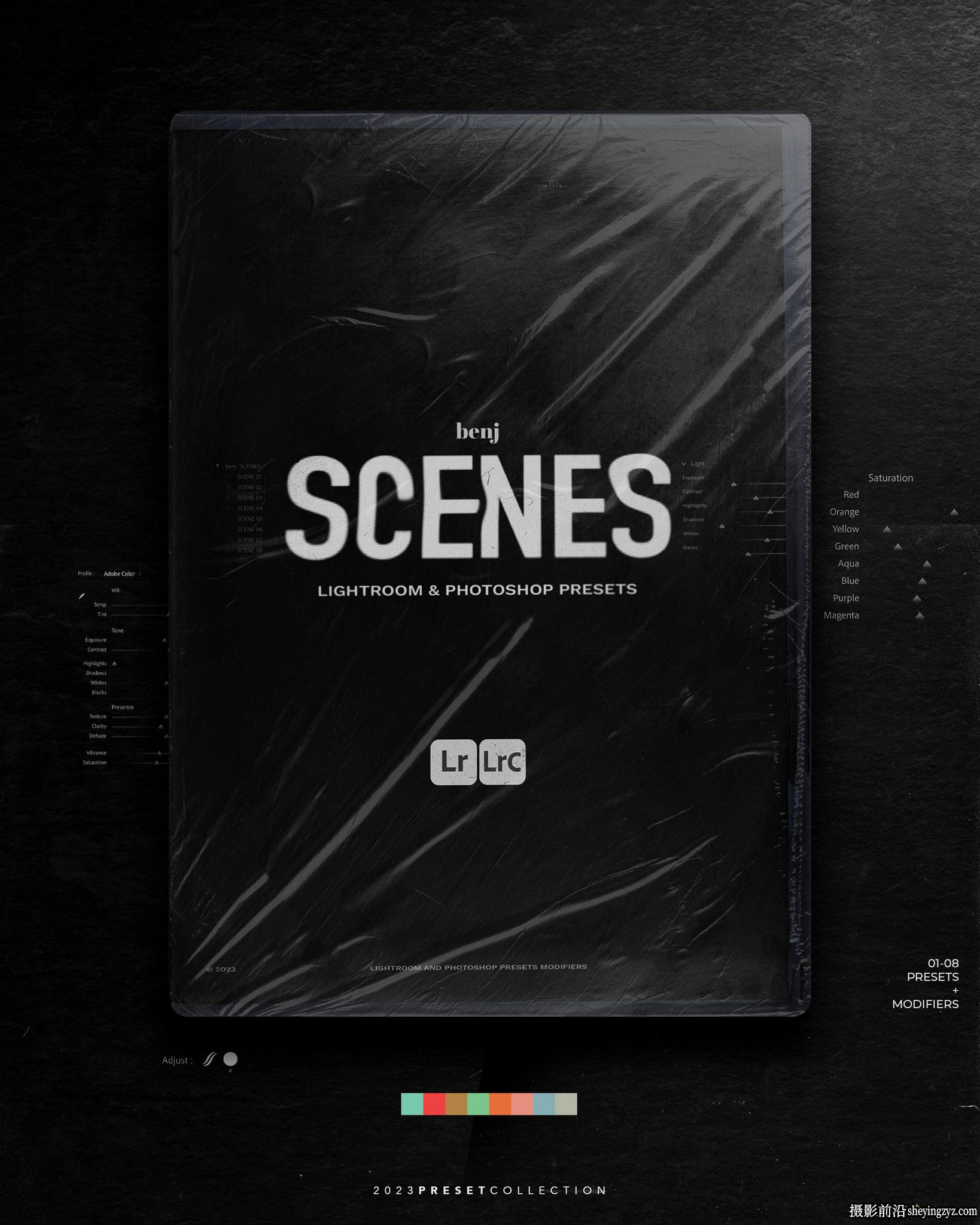 摄影师 Benj Villena 最佳8套街头摄影电影场景lr预设–SCENES Preset