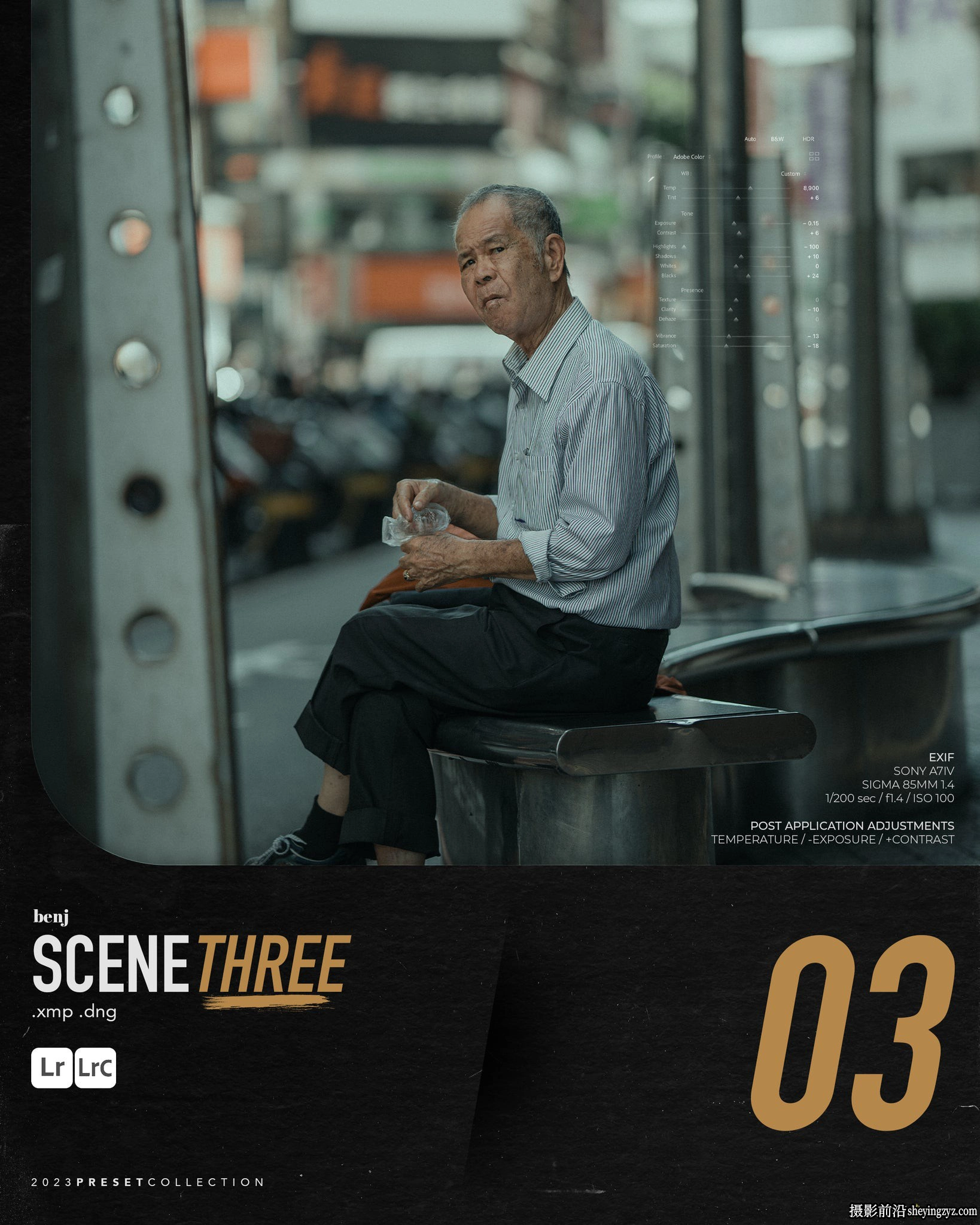摄影师 Benj Villena 最佳8套街头摄影电影场景lr预设–SCENES Preset