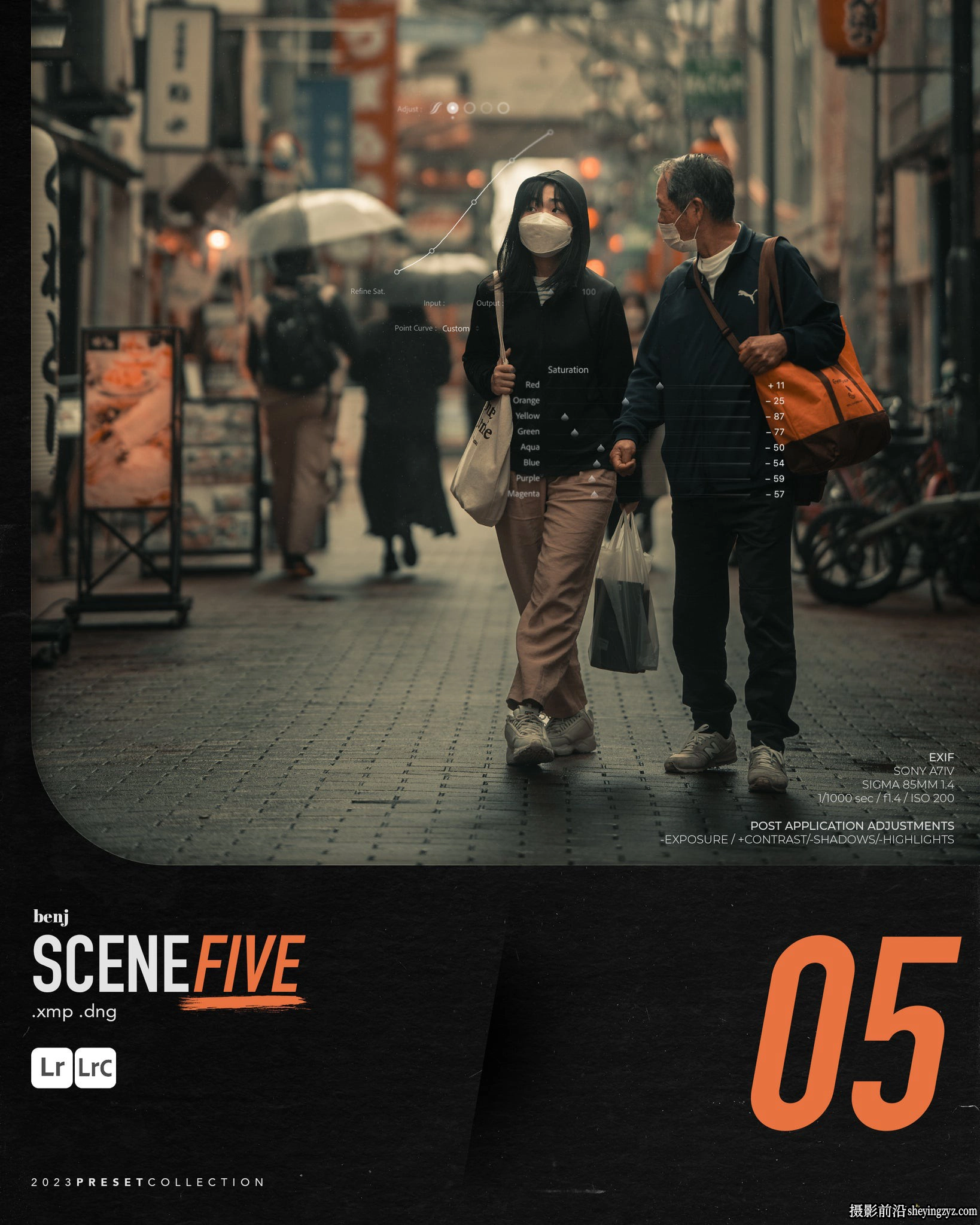 摄影师 Benj Villena 最佳8套街头摄影电影场景lr预设–SCENES Preset