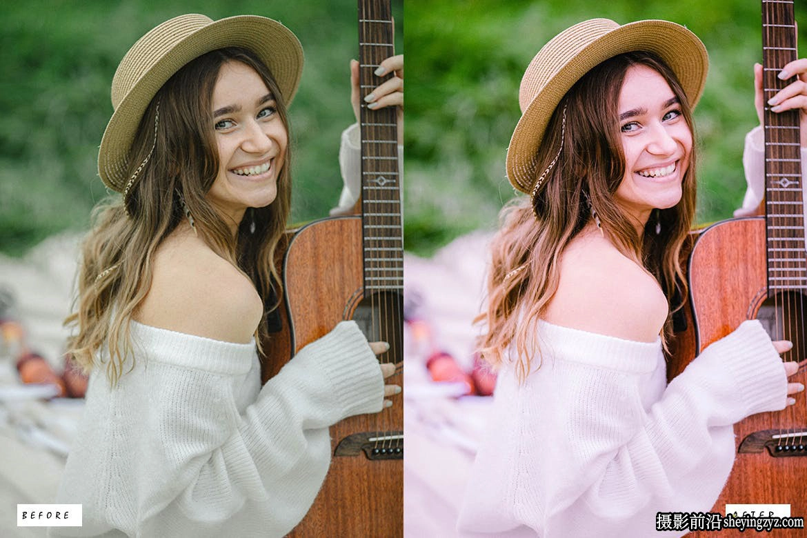 15种通透橘色人像调色后期调色lr预设  Portrait Lightroom Presets