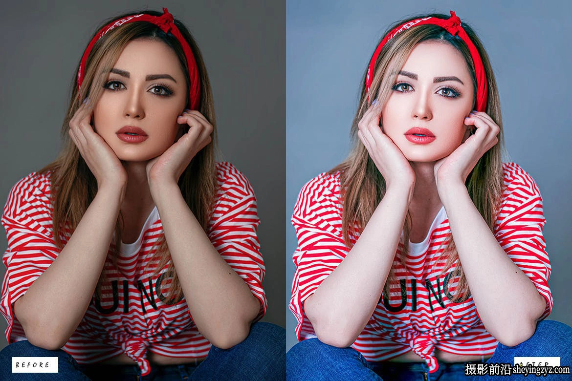 15种通透橘色人像调色后期调色lr预设  Portrait Lightroom Presets