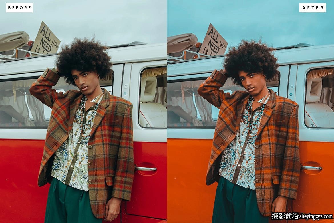 10种免费青橙色调电影人像LR预设 Orange &amp; Teal Lightroom Presets