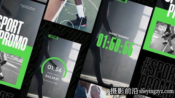 体育运动促销幻灯片片头AE模版 Sport Promo Stories Pack