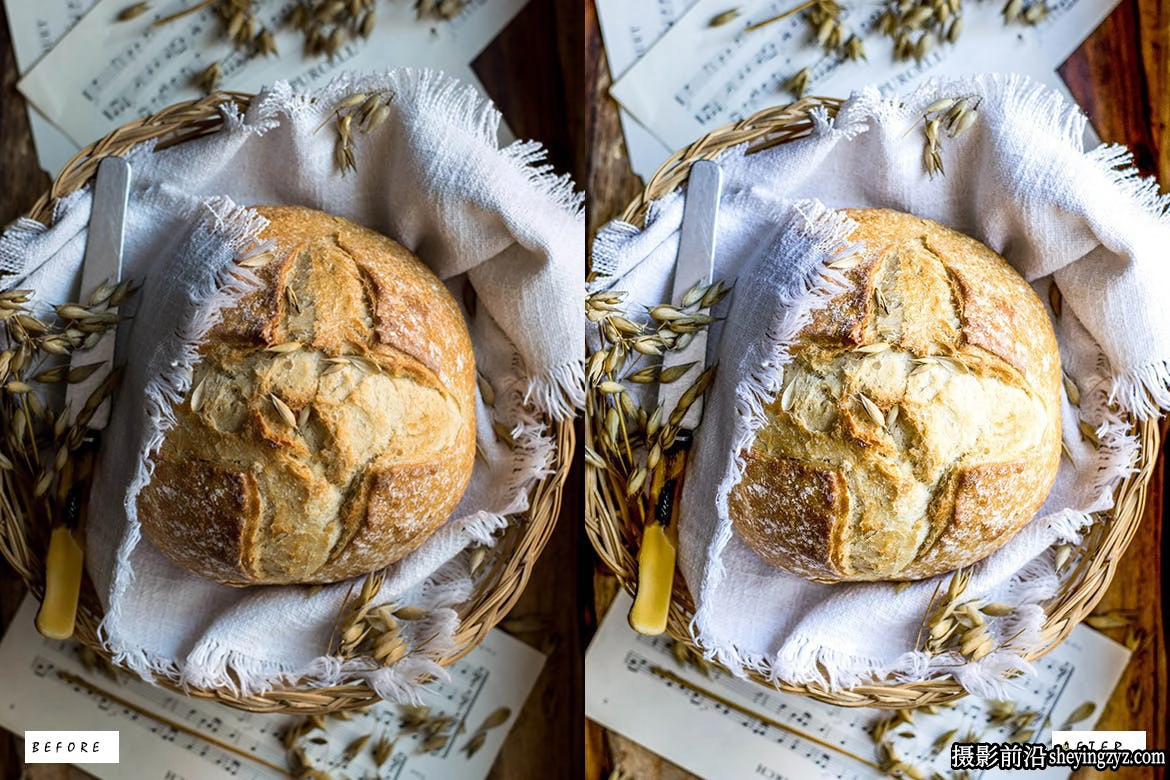12种免费美食摄影调色Lightroom预设 Food &amp; Cafe Lightroom Presets