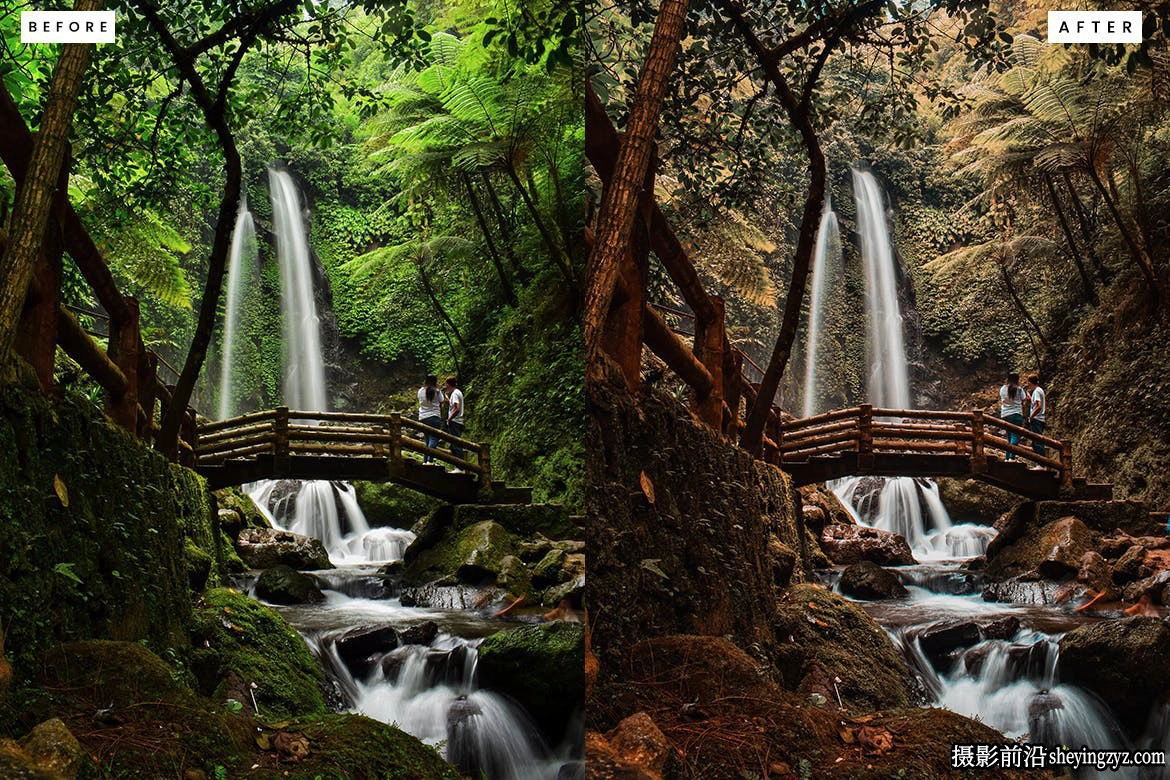 10种免费冒险旅拍电影风光lr预设 Forest Lightroom Presets