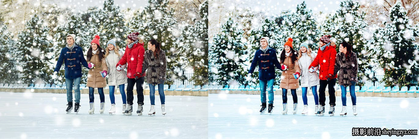 10种免费冬季人像摄影后期调色Lightroom预设 Ice Skate Lightroom Presets