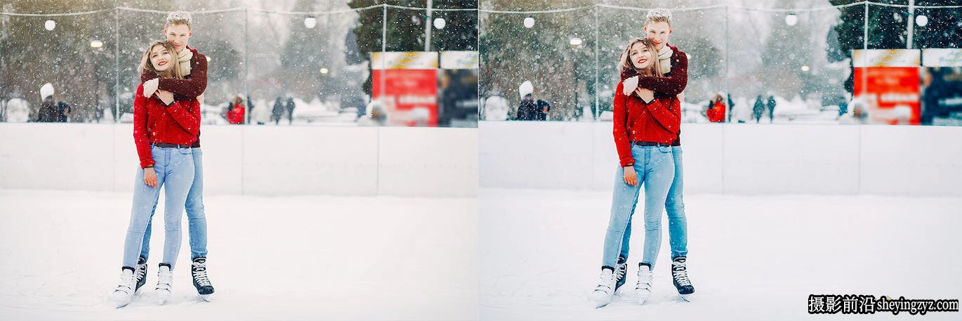 10种免费冬季人像摄影后期调色Lightroom预设 Ice Skate Lightroom Presets