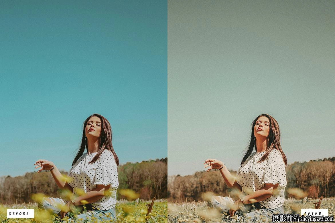 12种免费电影情绪人像调色lr预设 Dark &amp;amp; Moody Lightroom Presets