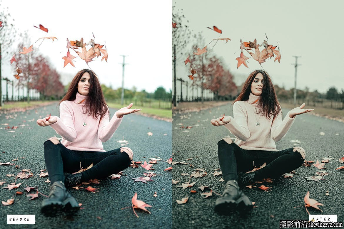 12种免费电影情绪人像调色lr预设 Dark &amp;amp; Moody Lightroom Presets