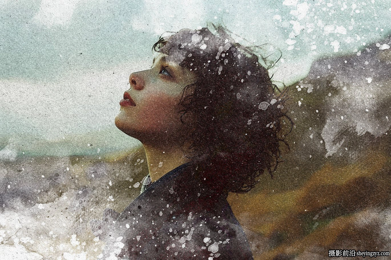 水彩画特效智能预设模版 Watercolor Painting Photo Effect