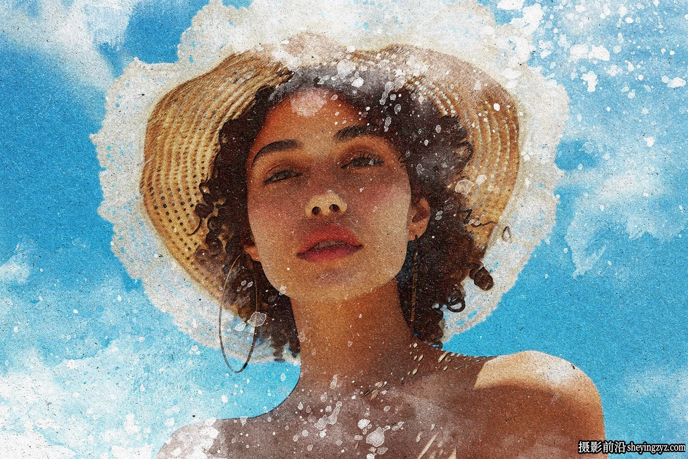 水彩画特效智能预设模版 Watercolor Painting Photo Effect