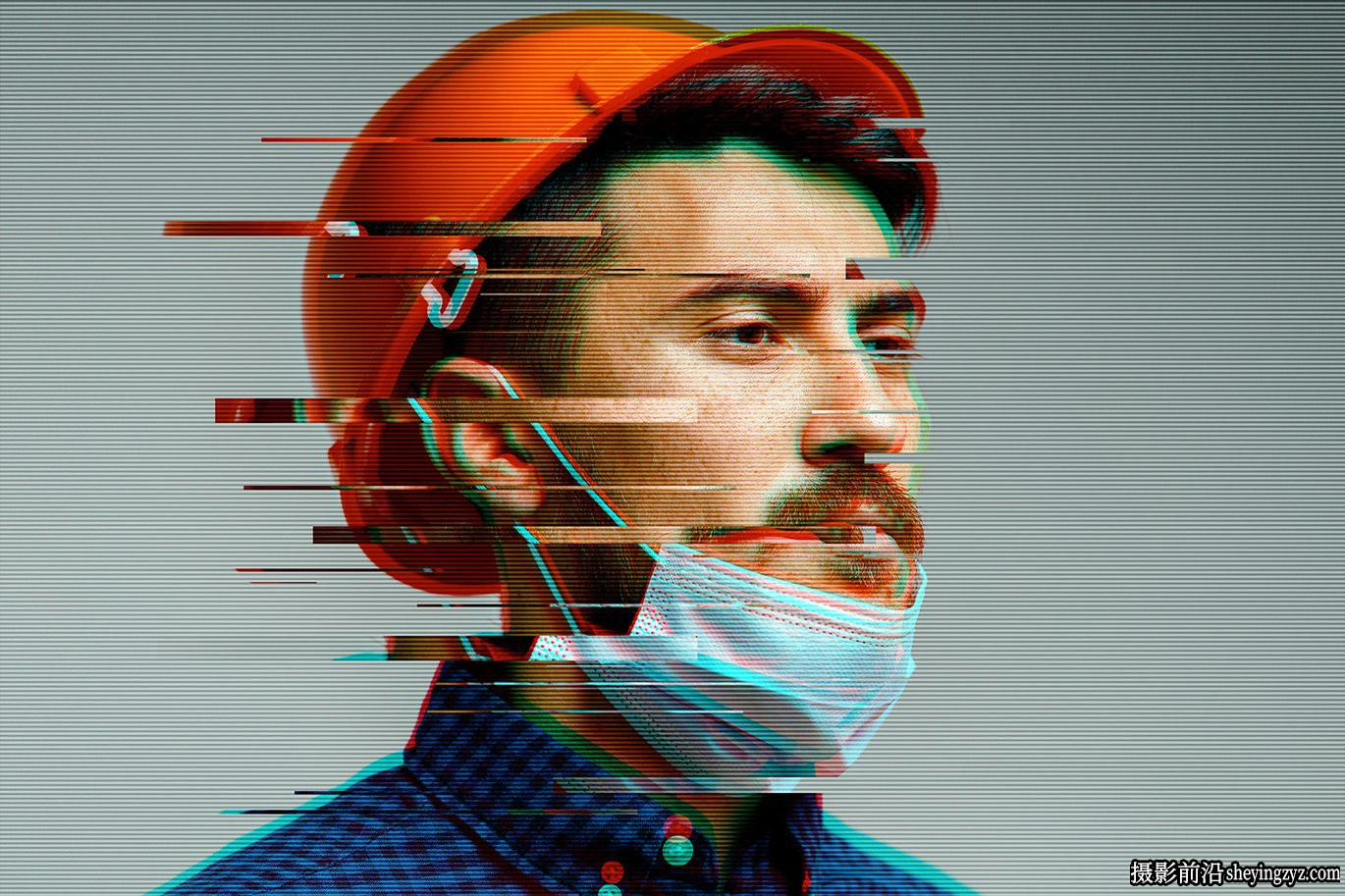 故障特效照片智能预设模版 Glitch Photo Effect