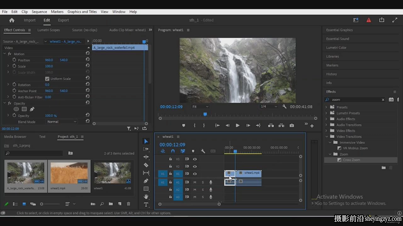 Premiere Pro CC 2022剪辑大师班-Premiere视频剪辑教程-中英字幕