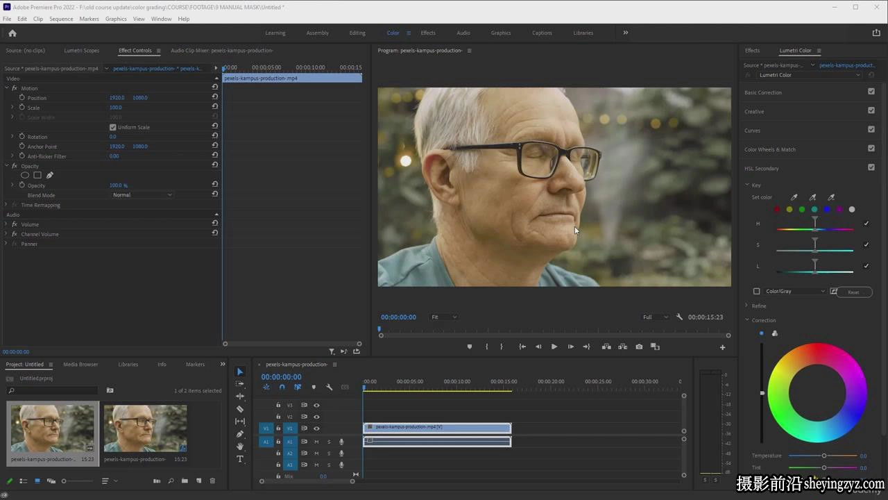 Premiere Pro 电影剪辑中的色彩校正和颜色分级完整教程-中英字幕