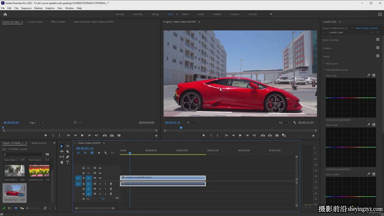 Premiere Pro 电影剪辑中的色彩校正和颜色分级完整教程-中英字幕