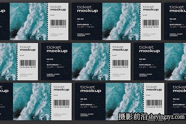 活动门票样机模型