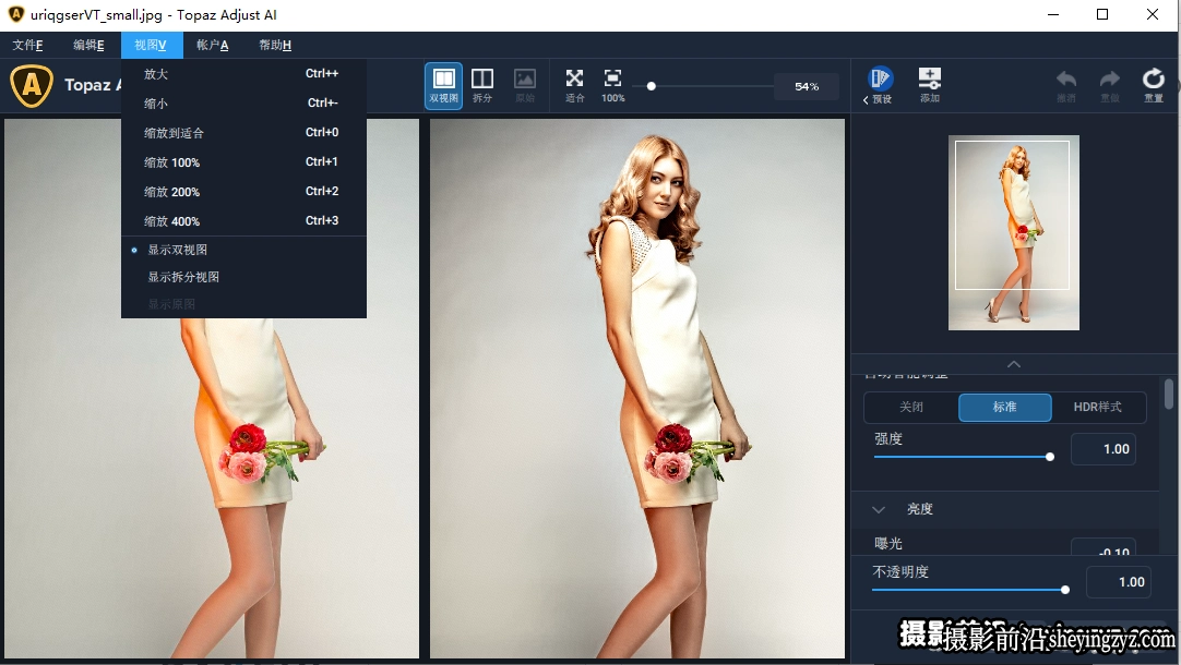 Topaz Adjust AI 1.0.6中文汉化版|AI人工智能HDR渲染滤镜插件