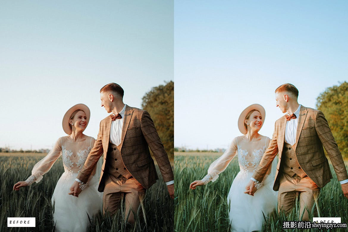 18种免费复古电影婚礼人像lr预设 Wedding Colors Lightroom Presets