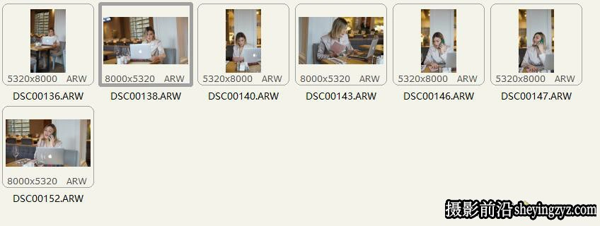 公司办公白领美女人像摄影免费RAW原图素材7张