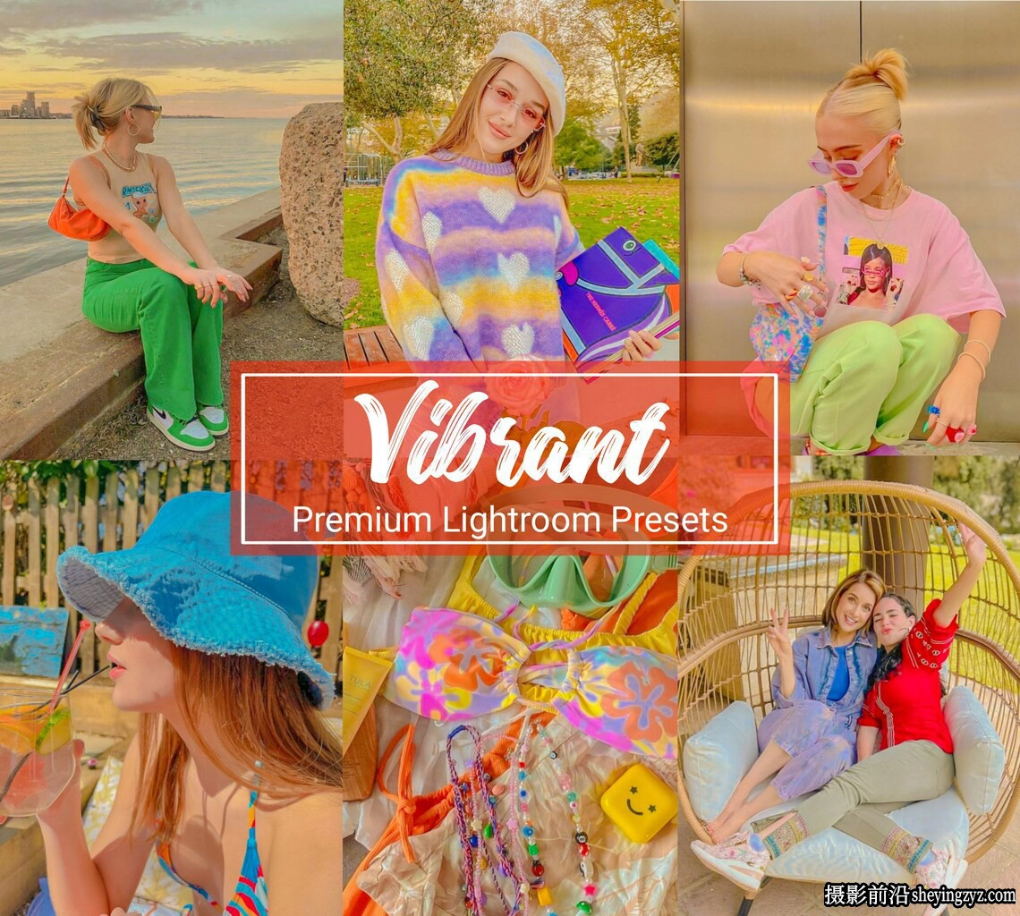 INS风格人像Lightroom预设及手机lr预设 Vibrant Lightroom Presets