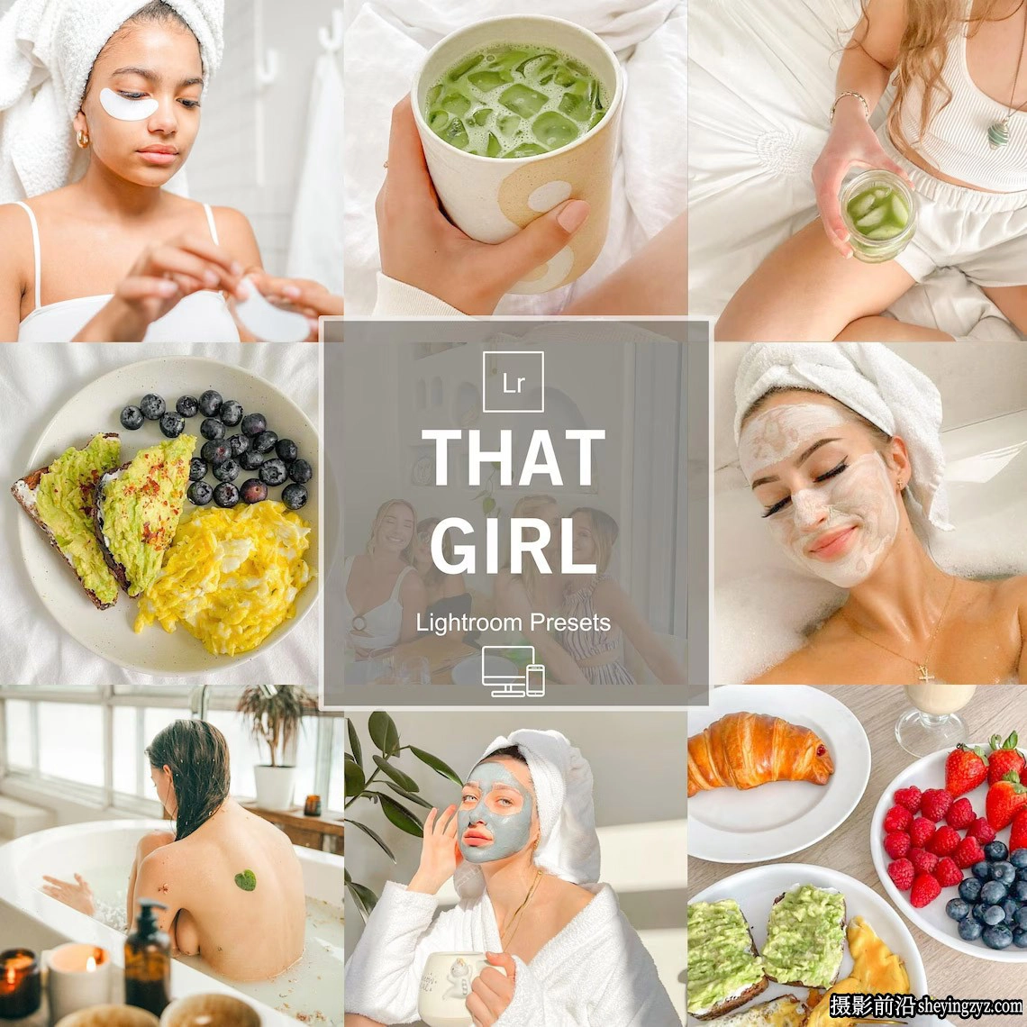 10种网红通透肤色调色lr预设及手机预设 THAT GIRL Lightroom Presets