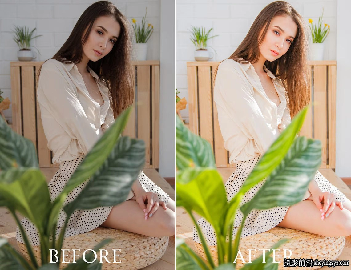 10种网红通透肤色调色lr预设及手机预设 THAT GIRL Lightroom Presets