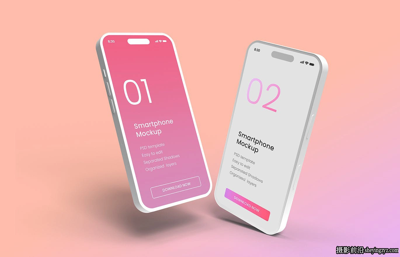 iPhone手机界面展示样机