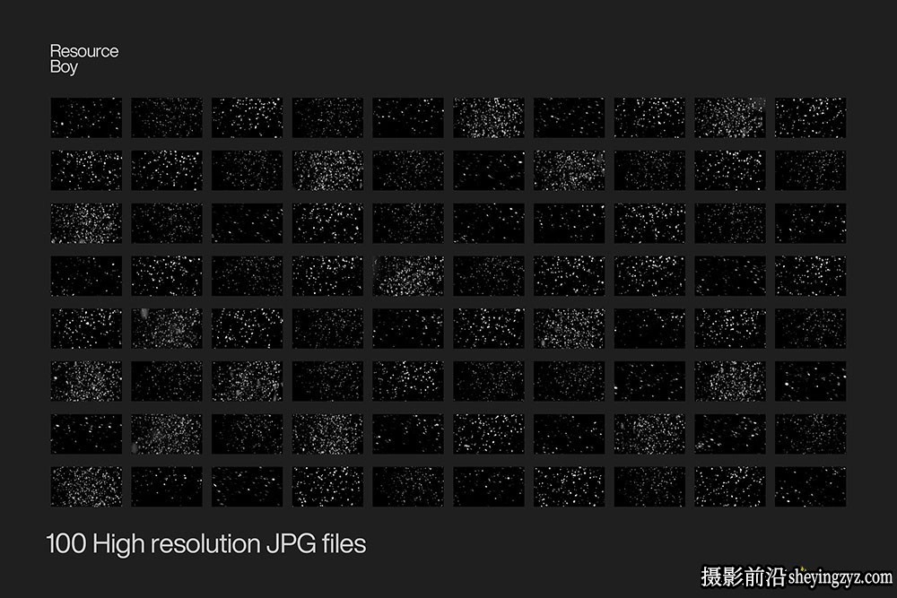 8K高清雪花飘雪纹理素材100张
