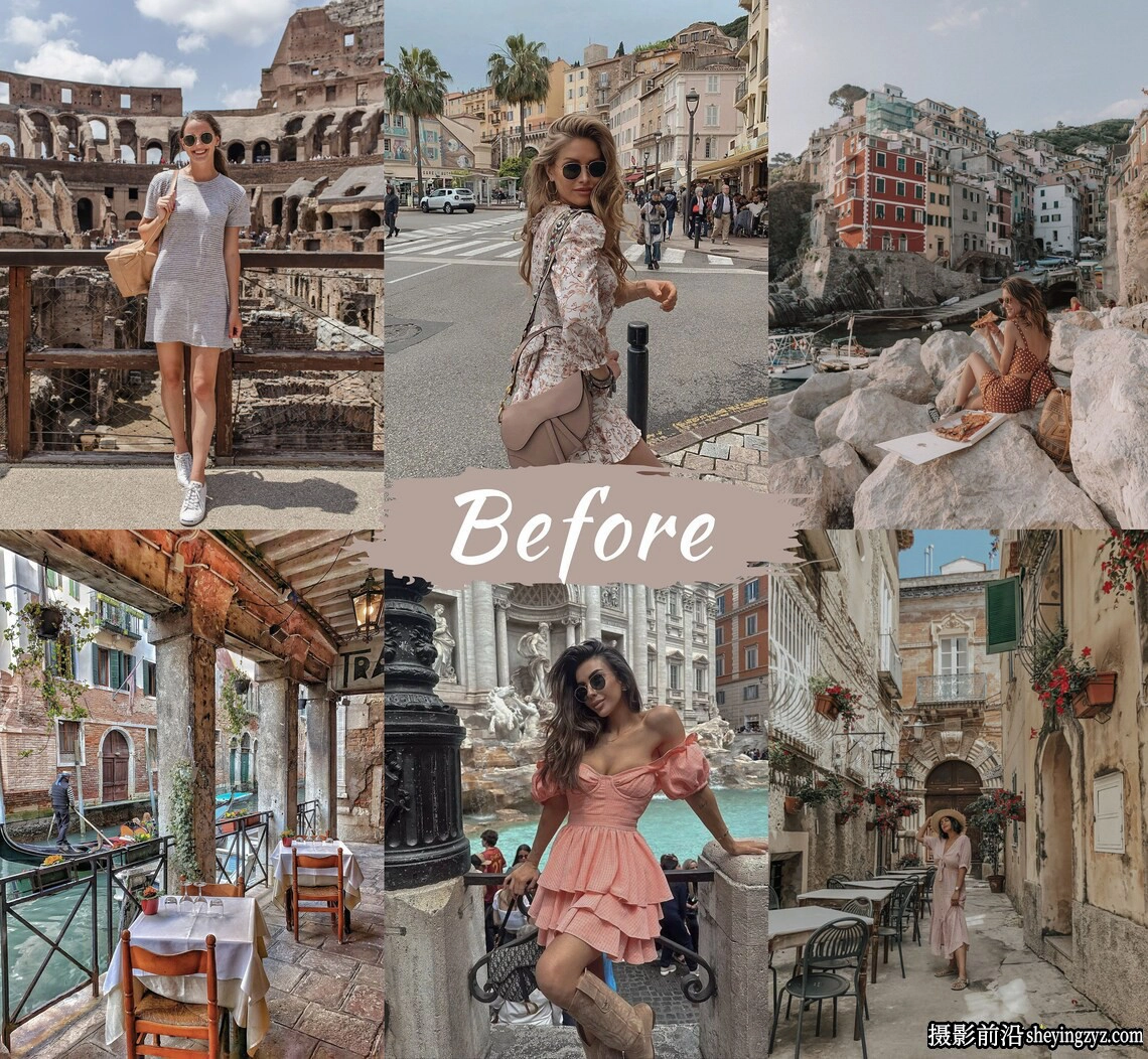意大利旅拍INS人像lr预设及手机版lr预设 Italy Lightroom Presets