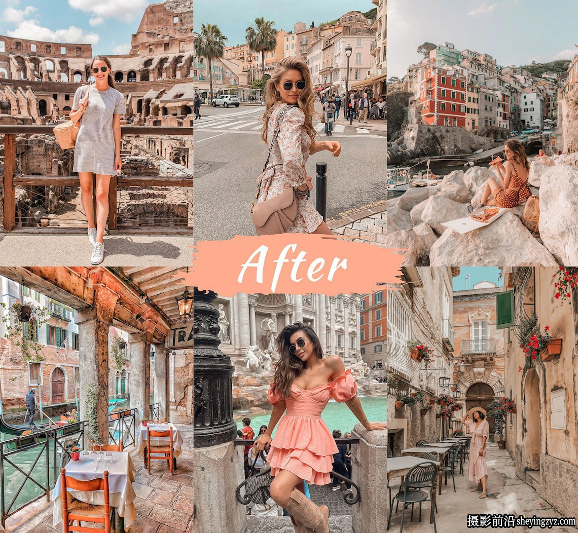 意大利旅拍INS人像lr预设及手机版lr预设 Italy Lightroom Presets