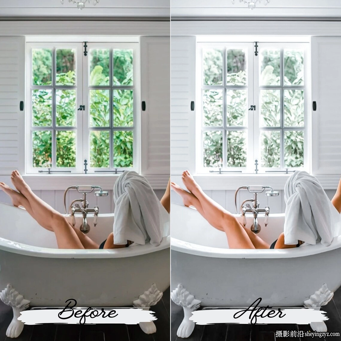 网红明亮通透人像lr预设及手机版lr预设 White Lightroom Presets