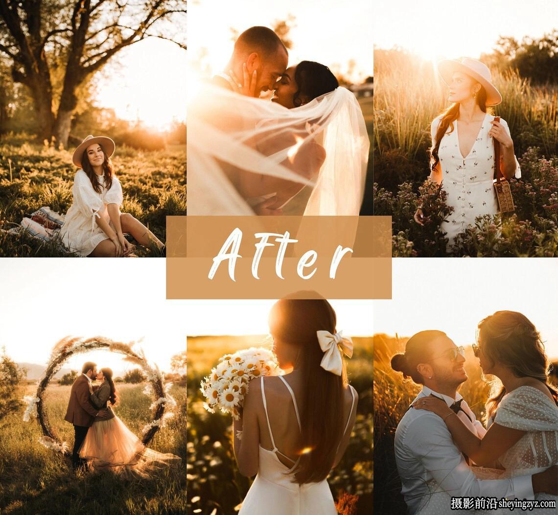 黄金时段逆光人像lr预设及手机lr预设 Golden Hour Lightroom Presets