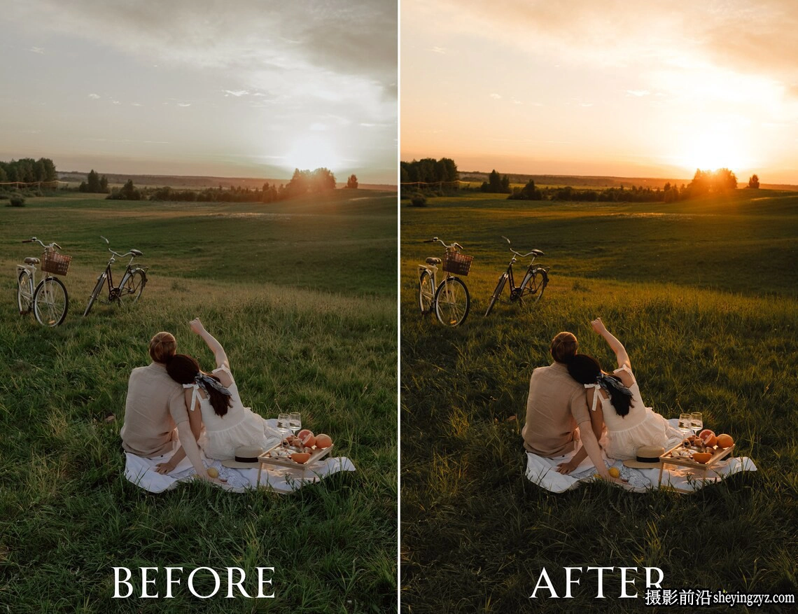 黄金时段逆光人像lr预设及手机lr预设 Golden Hour Lightroom Presets