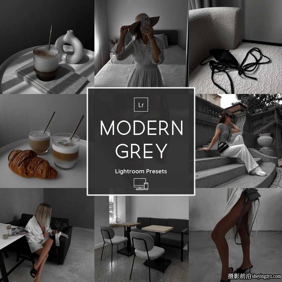 INS网红中性灰人像Lr预设及手机预设 Modern Lightroom Presets