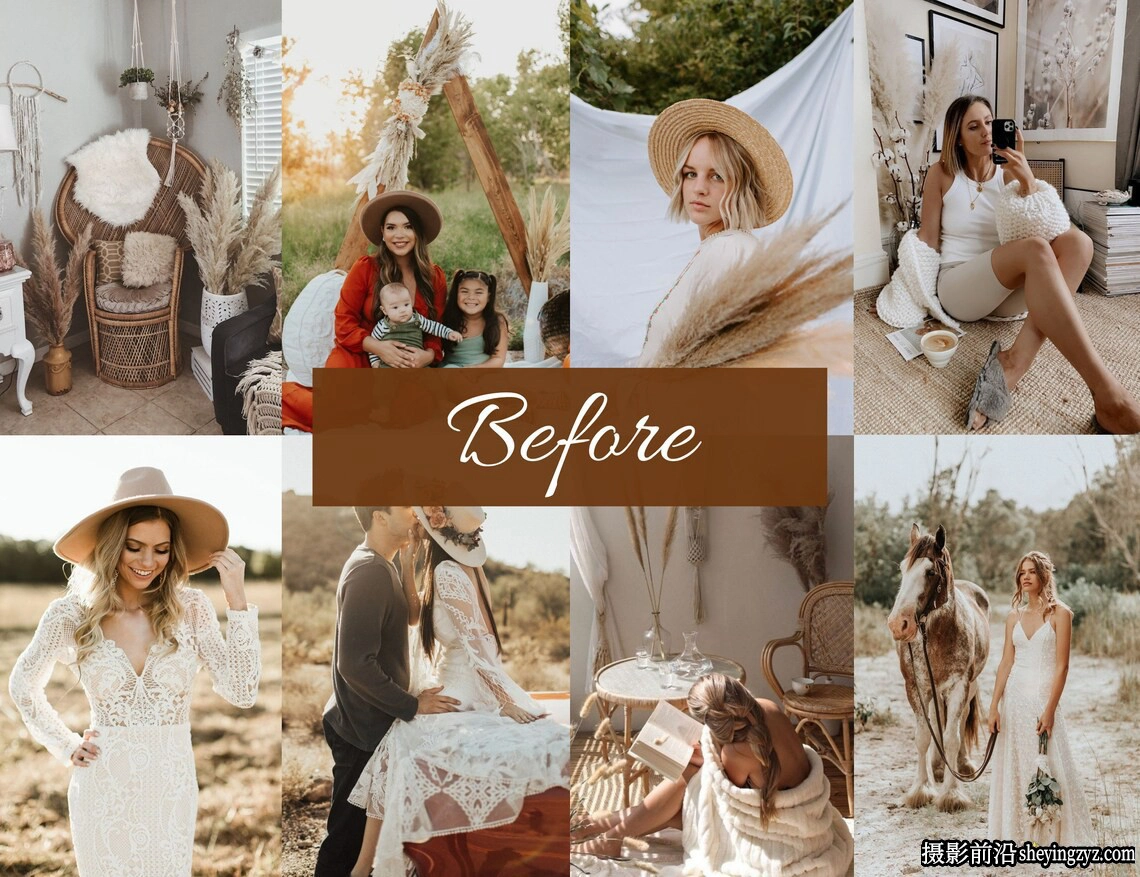 10种免费波西米亚风格lr预设/手机lr预设 Bohemian Lightroom Presets