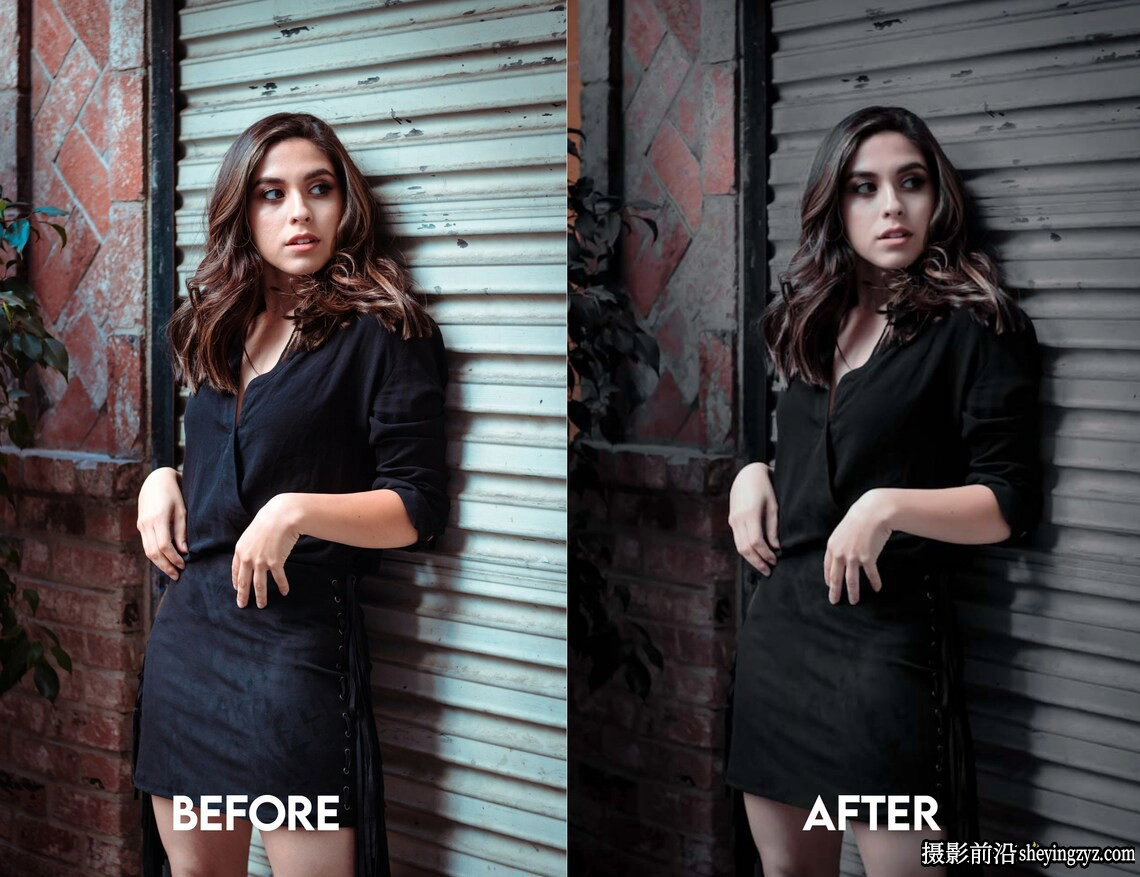 10种深黑色电影人像Lr预设及手机lr预设 Blvck Paris Lightroom Presets