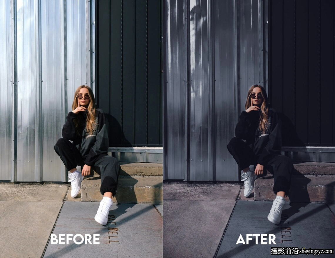 10种深黑色电影人像Lr预设及手机lr预设 Blvck Paris Lightroom Presets