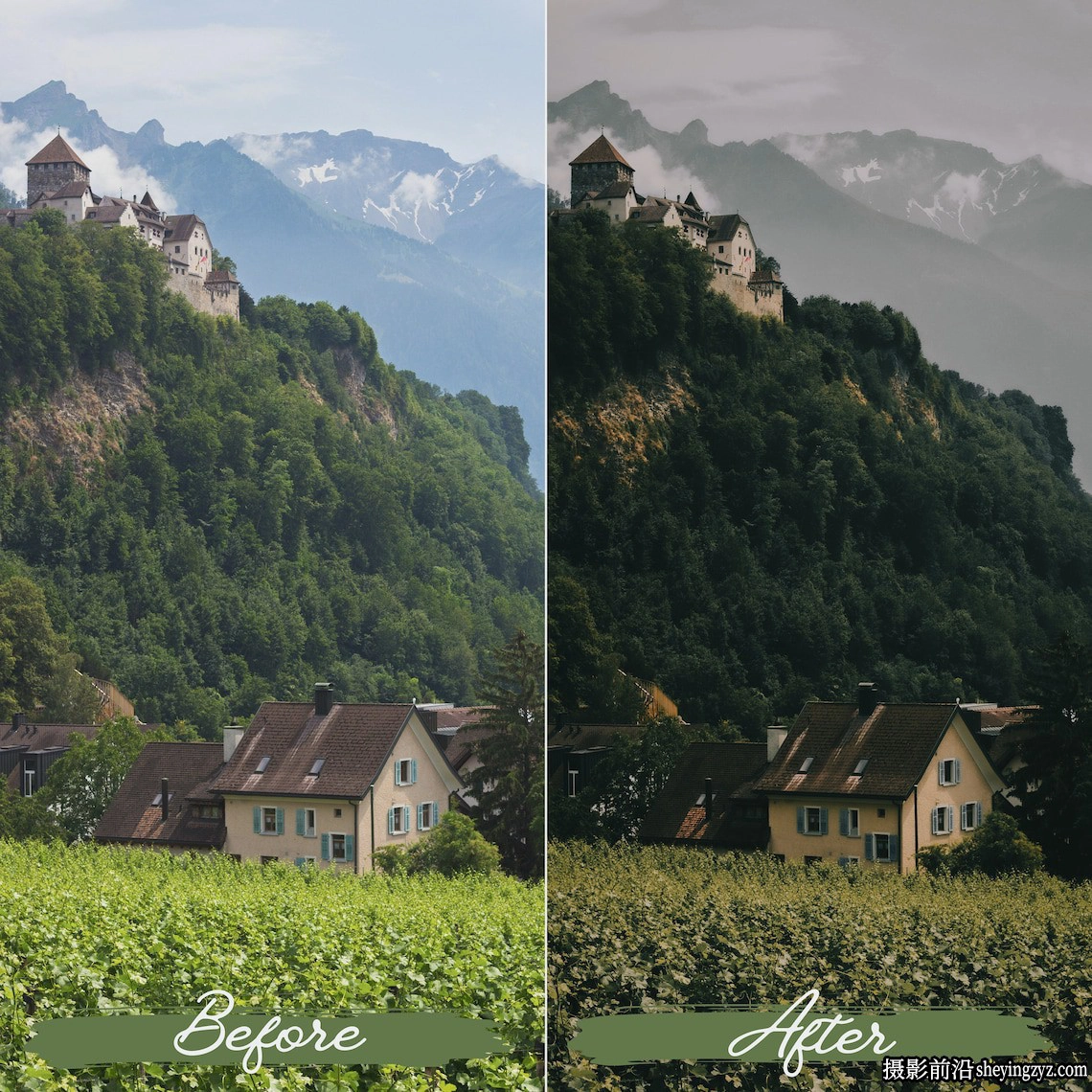 旅拍电影风光人像lr预设及手机lr预设 Soft Green Lightroom Presets