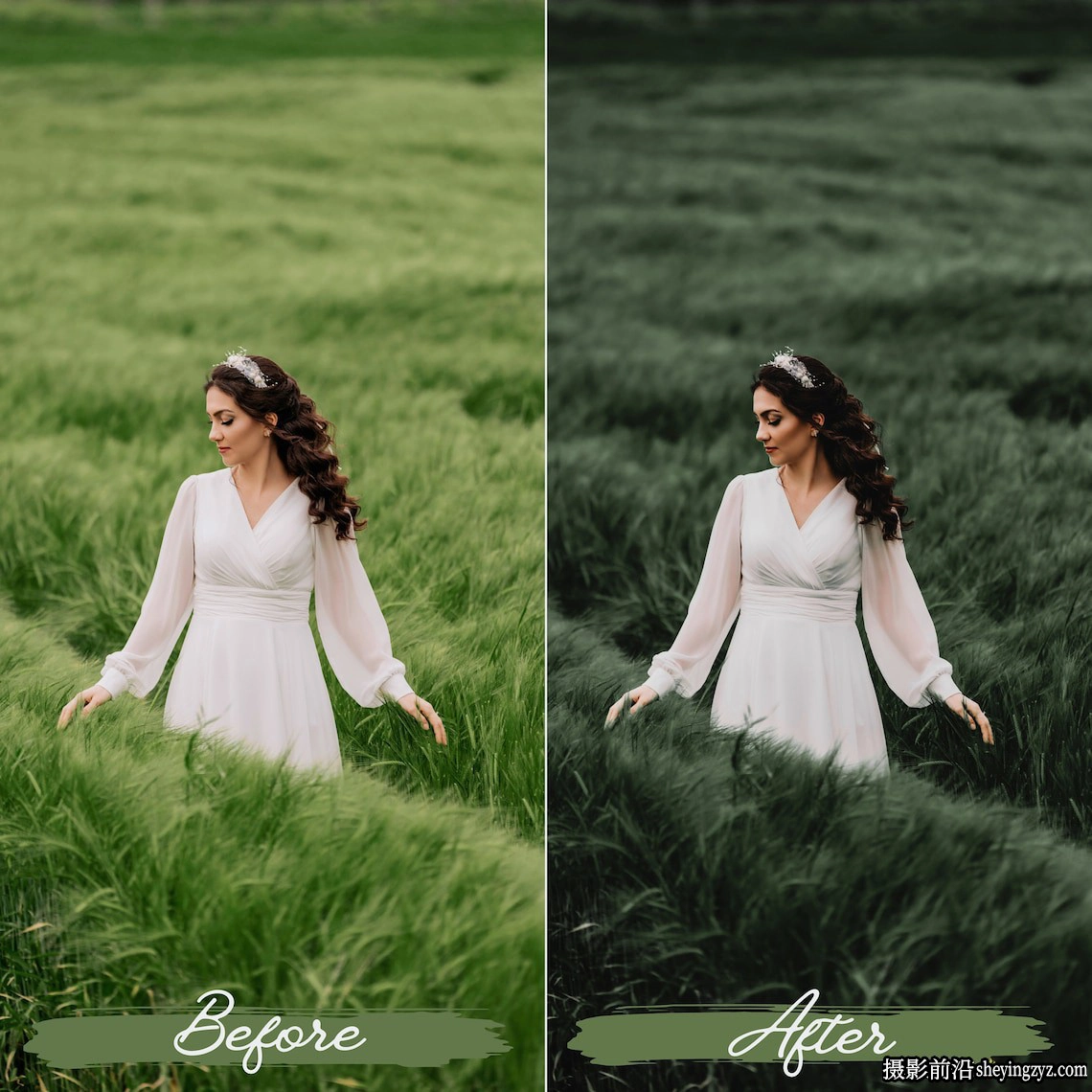 旅拍电影风光人像lr预设及手机lr预设 Soft Green Lightroom Presets